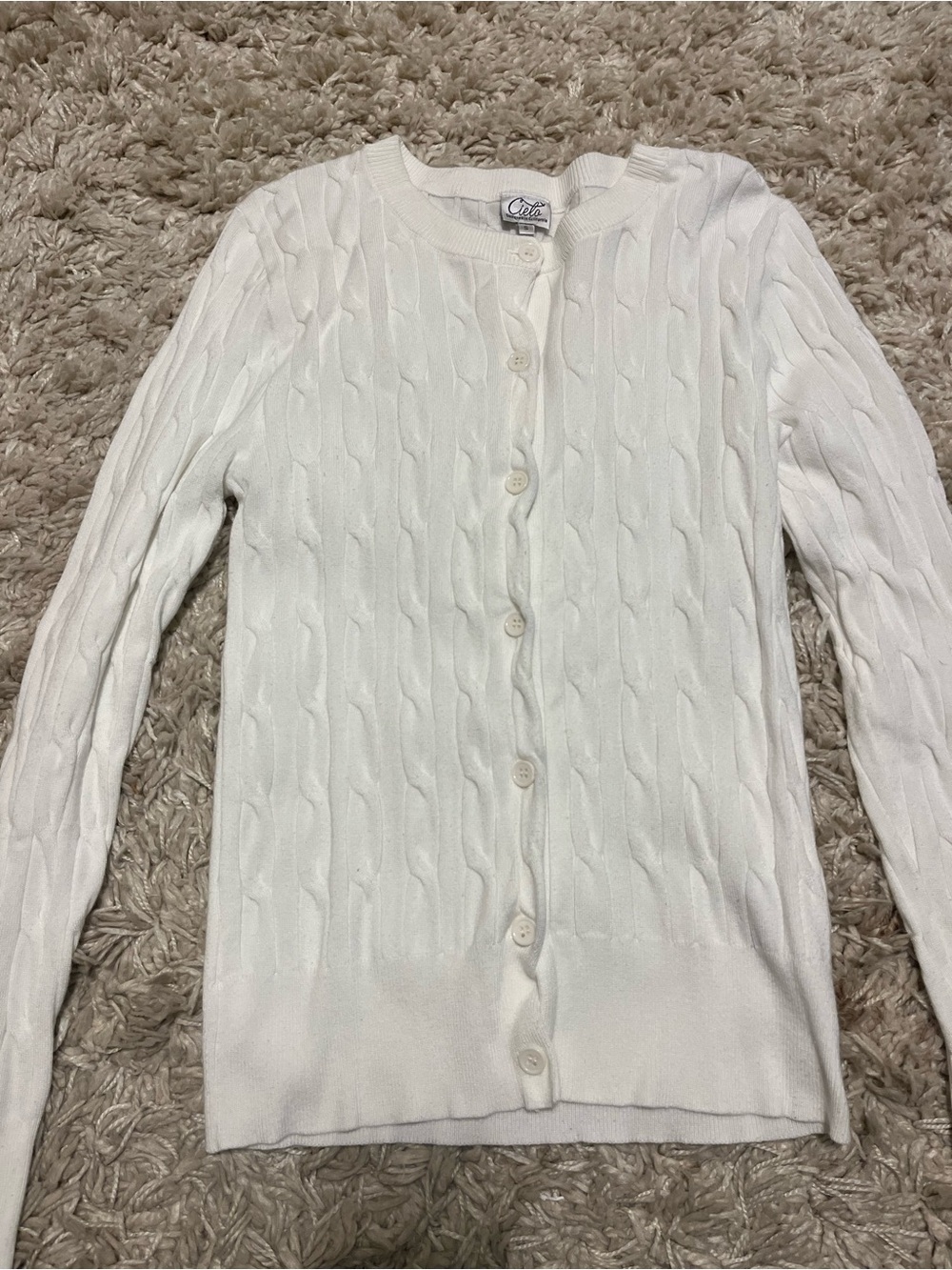 Cielo white cardigan